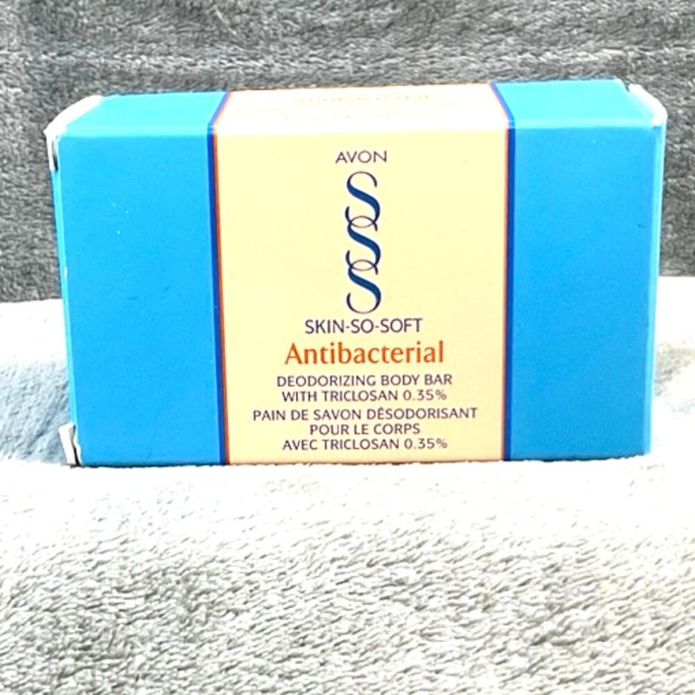 Vintage Avon Skin-So-Soft Antibacterial Deodorizing Body Bar NOS Triclosan 35%
